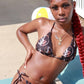 BROWN BIKINI SWIMMING SUIT