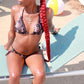 BROWN BIKINI SWIMMING SUIT